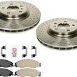 Front Disc Brake Rotors & Brake Pads for 2005-2008 Pontiac Grand Prix V8 5.3L