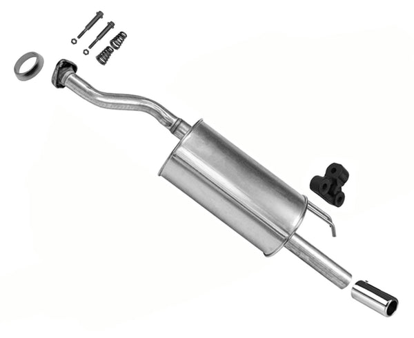 Rear Muffler Tail pipe Bolts Chrome Tip For Honda Civic 1.8L 2006 07 2010 2011