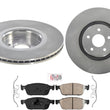 Front Disc Brake Rotors & Brake Pads For 2015 2016 2017 2018 2019 Lincoln MKC