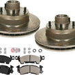 Front Disc Brake Rotors & Metallic Brake Pads for 1979-1985 Buick LeSabre