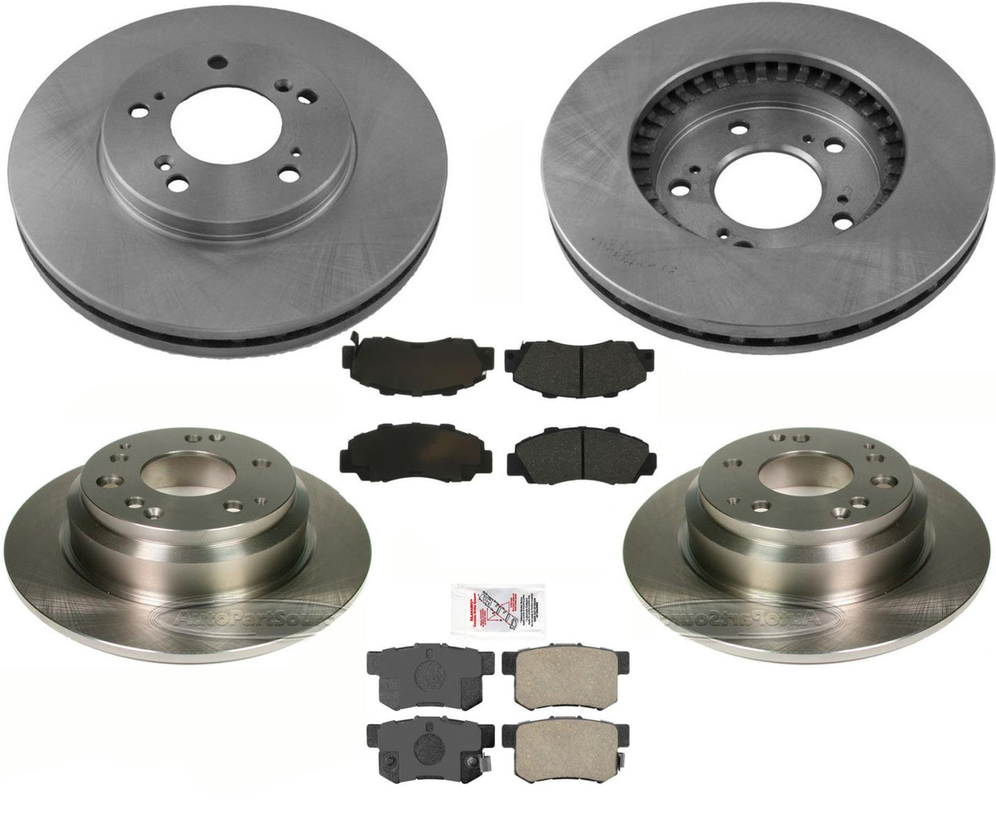 Pastillas de freno Ft &amp; Rr Rotors para Acura Legend 2 puertas 93-95 Legend GS 4 puertas 94-95