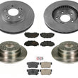 Ft & Rr Rotors Brake Pads for Acura Legend 2 Door 93-95 Legend GS 4 Door 94-95