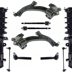 Front Complete Struts Lower Control Arms Tie Rods Links For Acura RDX 2013-2018