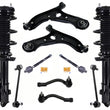 Front Struts Control Arms Tie Rods For Hyundai Tucson 16-18 Front Wheel Drive