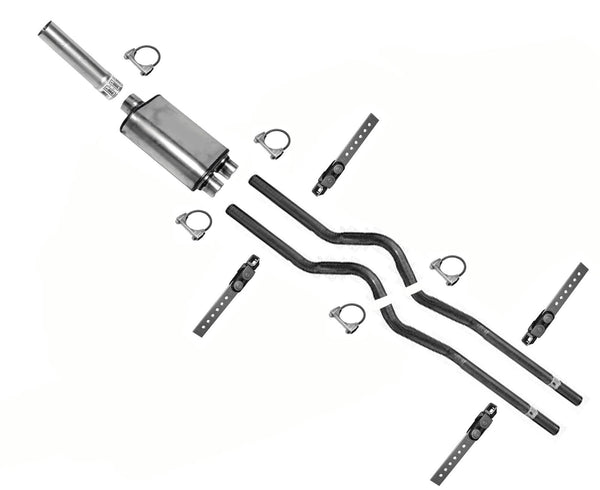 Fits 1996-1999 Chevrolet 1500 Dual Exhaust System W/ High Performance Muffler