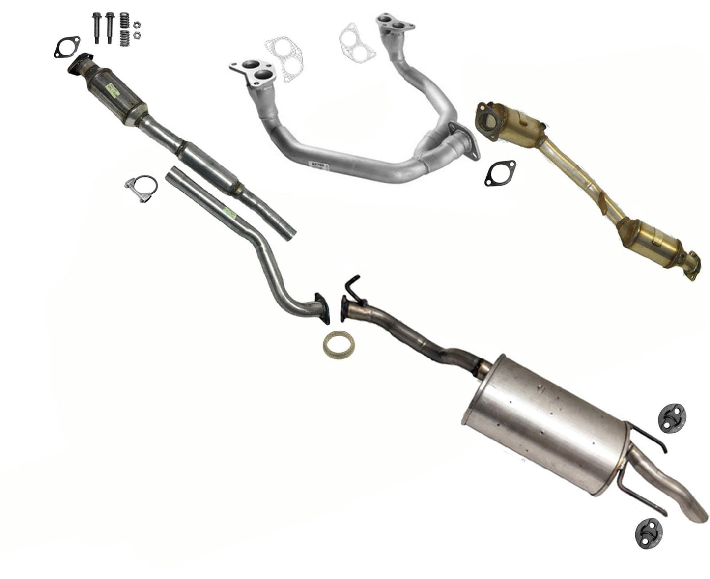 Converter  Muffler Exhaust System For Subaru Baja 2004 2005 2006 2.5L non-Turbo