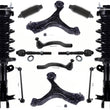 Front Complete Struts Lower Arms Tie Rods Links For Honda Civic SI Coupe 12-13
