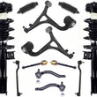 Front Struts Lower Arms Tie Rods & Links For 03-2005 Mercedes Benz C240 4Matic
