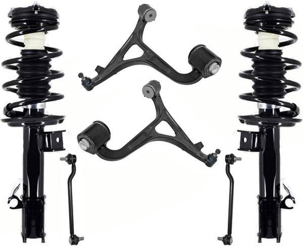 Front Struts Lower Control Arms & Links For Mercedes Benz C240 4Matic 2003-2005