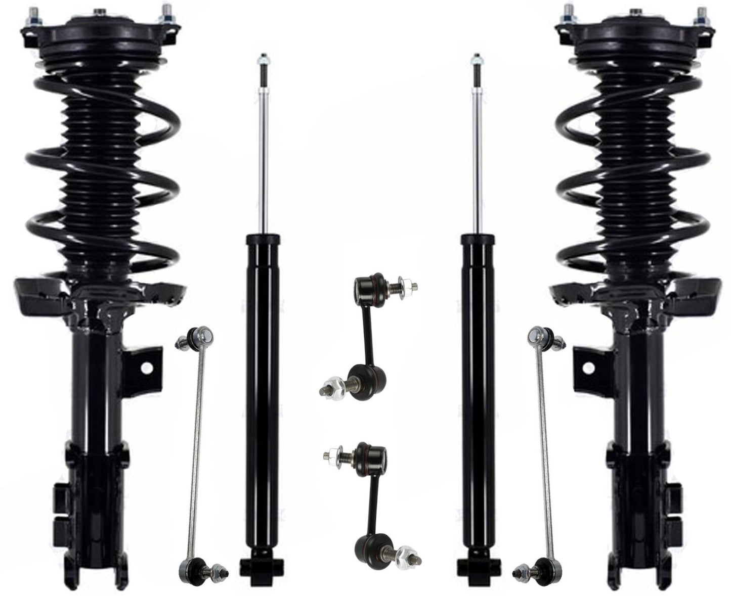 Amortiguadores traseros completos delanteros y eslabones de barra estabilizadora para Kia Optima 2.4L 16-2020
