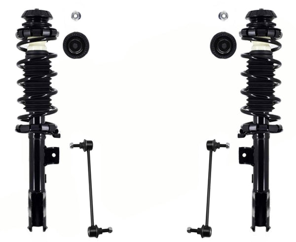 Front Complete Struts Assembly W Coil Spring & Links For Nissan Kicks 2018-2024