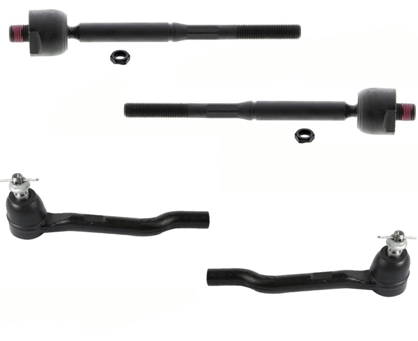 Front Left & Right Inner Outer Tie Rods For Honda Odyssey 2018 2019 2020 2025