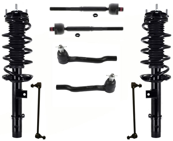 Front Complete Struts Front Links Inner Tie Rods For Honda Odyssey 2018-2024