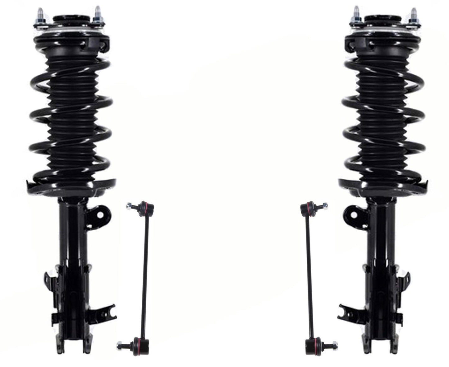 Front Complete Struts & Sway Bar Links For Acura ILX Base 2.4L 2013-2015