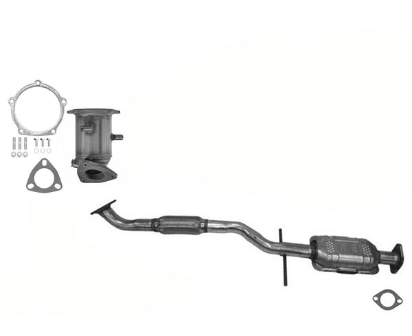 Front & Rear Lower Flex Pipe Catalytic Converter For Hyundai Sonata 2.4L 99-05