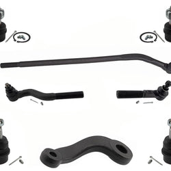 Front 8Pc Kit Ball Joints Tie Rod Arm To Steering For Jeep Wrangler 2007-2017