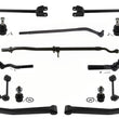 Front Upper & Lower Arms Tie Rods Links Ball Joints Shocks For 07-17 Wrangler