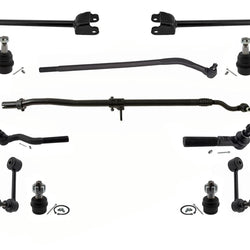 For 2007-2017 Jeep Wrangler Front Shocks Upper Arms Ball Joints Tie Rods Links