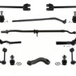 For Wrangler 2007-17 Front Shocks Upper & Lower Ball Joints Tie Rods Arms 15pcs