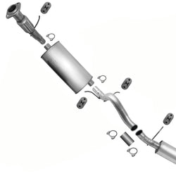 Sistema de escape Ext Flex tubo silenciador tubo de cola para Chevrolet Tahoe 4.8L 2007-08