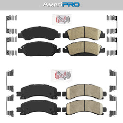 Ceramic Front + Rear Brake Pads FOR 2009-2014 CHEVY EXPRESS 1500 & GMC SAVANA