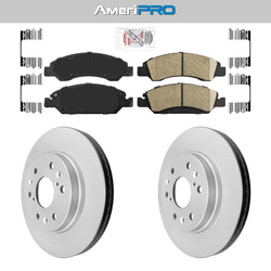 Front Ceramic Pads & Coated Rotors FOR 2008-2020 CADILLAC ESCALADE; ESV & EXT
