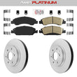 Front Ceramic Pads & Coated Rotors FOR 07-20 SILVERADO EXPRESS TAHOE SUBURBAN