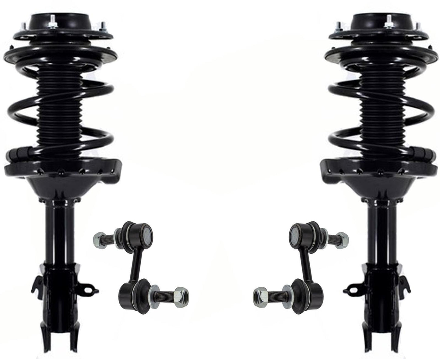 Front Complete Struts Assembly & Sway Bar Links For Subaru WRX 2015-2021