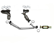 Catalytic Converters Front Rear Under & Y Pipe For 2007-2010 Toyota Sienna