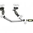 Catalytic Converters Front Rear Under & Y Pipe For 2007-2010 Toyota Sienna