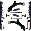 Front Complete Struts Control Arms Tie Rods & Links For Chevrolet Equinox 10-17