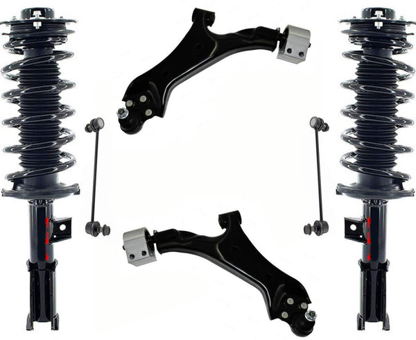 Front Complete Struts Lower Control Arms & Links For Chevrolet Equinox 2010-17