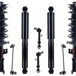 Front Complete Struts Rear Shocks & Links For Chevrolet Equinox 2010-2017