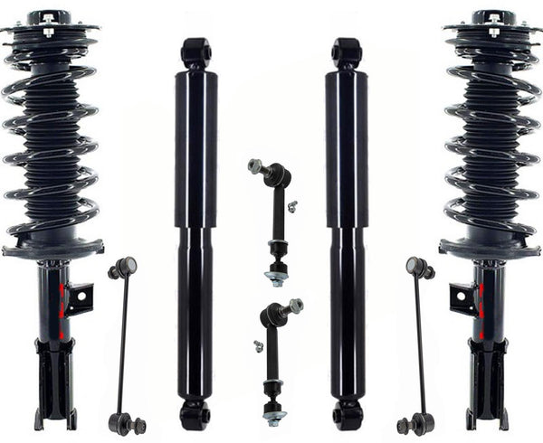 Front Complete Struts Rear Shocks & Links For Chevrolet Equinox 2010-2017