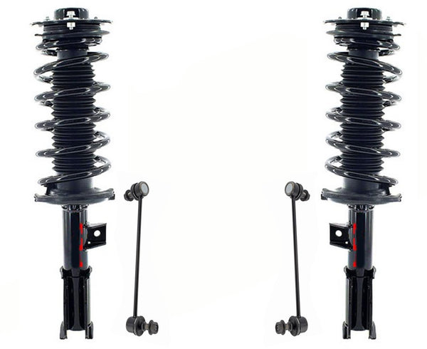 Front Complete Struts W/ Coil Springs & Links For Chevrolet Equinox 2010-17