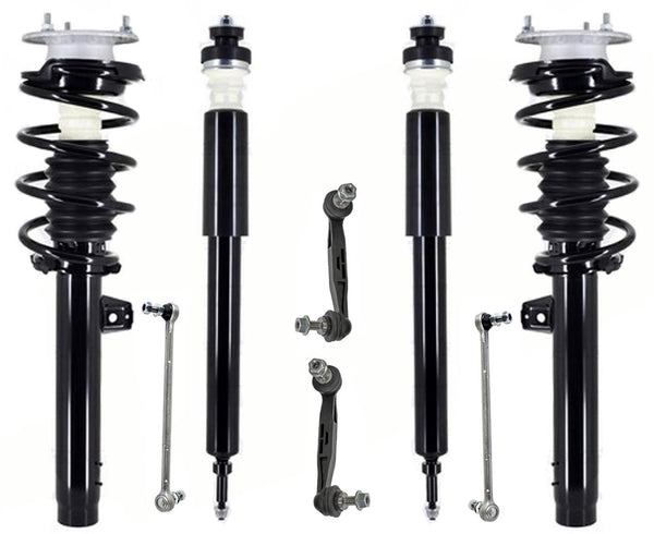 Front Complete Struts Rear Shocks & Sway Bar Links For BMW X1 sDrive28i 13-2015