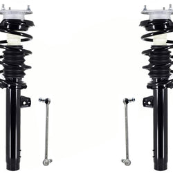 Front Complete Struts Assembly & Sway Bar Links For BMW X1 sDrive28i 2013-2015