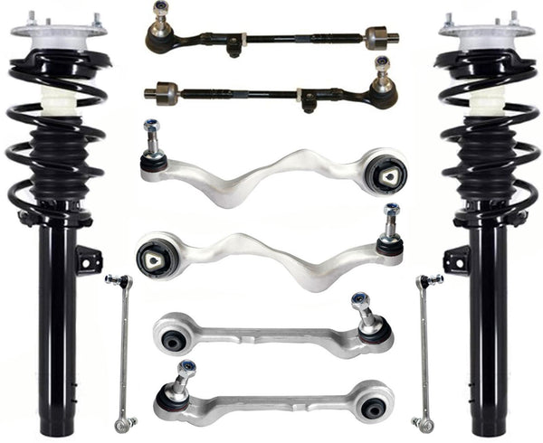 Front Struts Lower Arms Tie Rods & Sway Bar Links For BMW X1 sDrive28i 13-2015