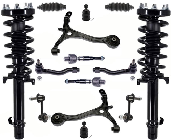 Front Struts Control Arms Tie Rods For Crosstour Front Wheel Drive 2.4L 12-2015