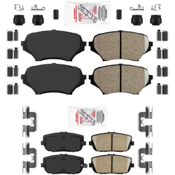 Front & Rear AmeriPLATINUM Ceramic Brake Pads For Mazda Miata MX5 2006-2015