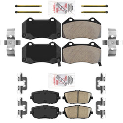 Pastillas de freno de cerámica AmeriPro delanteras y traseras para Mazda Miata MX5 2016-21 con Brembo