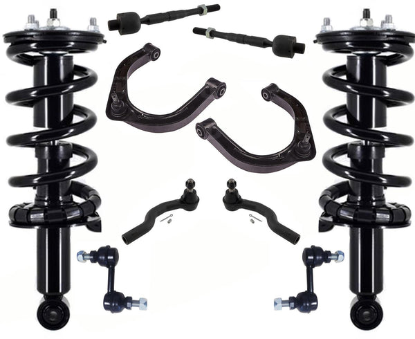 Front Complete Struts Upper Arms Tie Rods & Links For Infiniti QX80 2014-2019