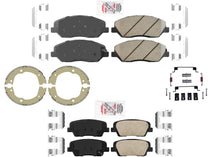 AmeriPro Kit de almohadillas de cerámica para zapatos de estacionamiento para Hyundai Santa Fe 13-16