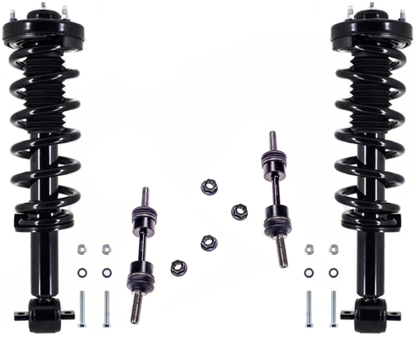 Front Complete Struts & Links For Ford Expedition Rear Wheel Drive 2018-2022