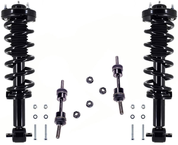 Front Complete Struts & Links For Ford Expedition Rear Wheel Drive 2018-2022