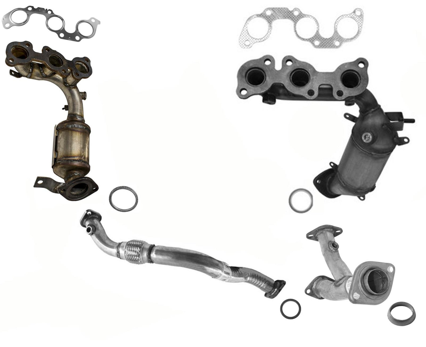 Catalytic Converters Engine Flex Pipe For Toyota Sienna All Wheel Drive 2004-06