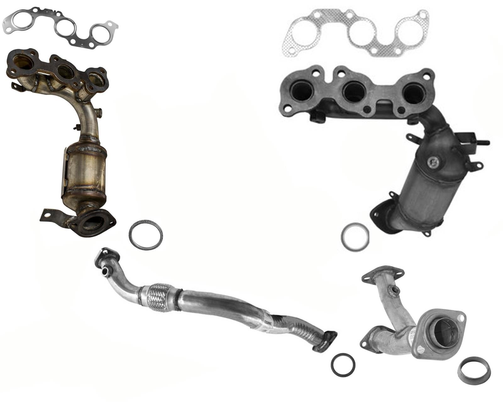 Catalytic Converters Engine Flex Pipe For Toyota Sienna All Wheel Drive 2004-06