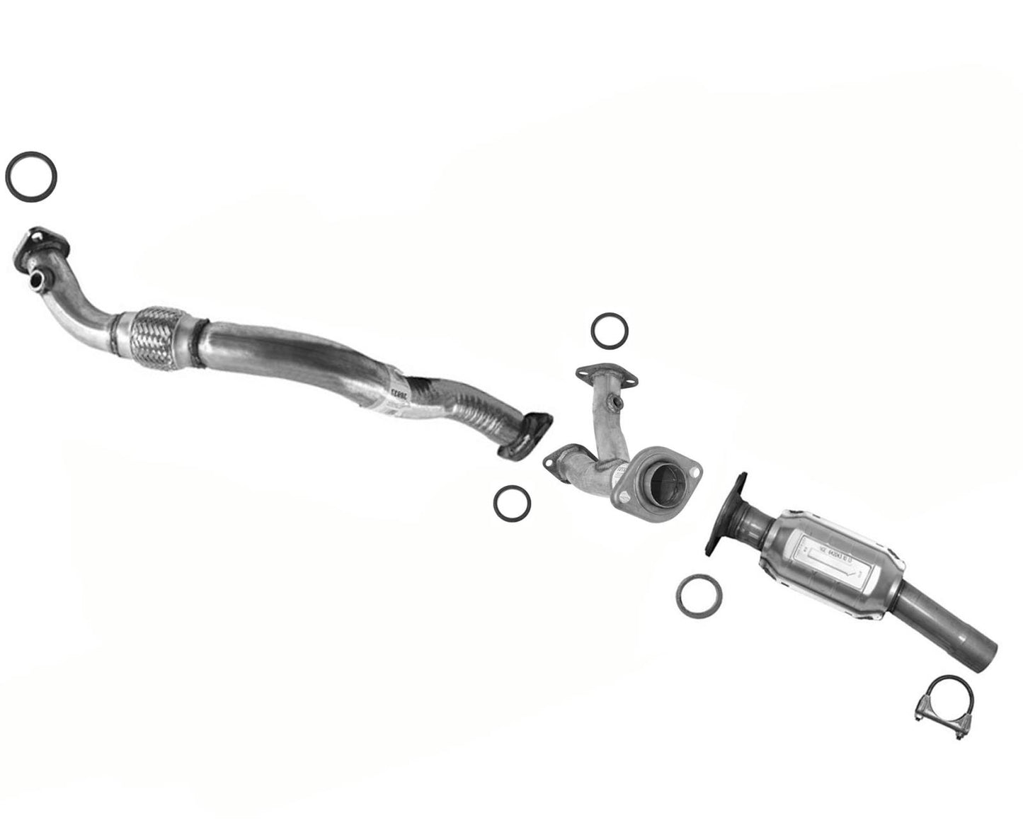 Flex Pipe Y Pipe Catalytic Converter For Toyota Sienna All Wheel Drive 2004-06