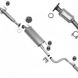 Front Resonator Rear Muffler Tail Pipe For 04-06 Toyota Sienna All Wheel Drive