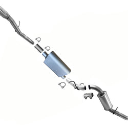 Exhaust Performance Muffler Tail Pipe Resonator For Silverado 1500 4.3 2014-18